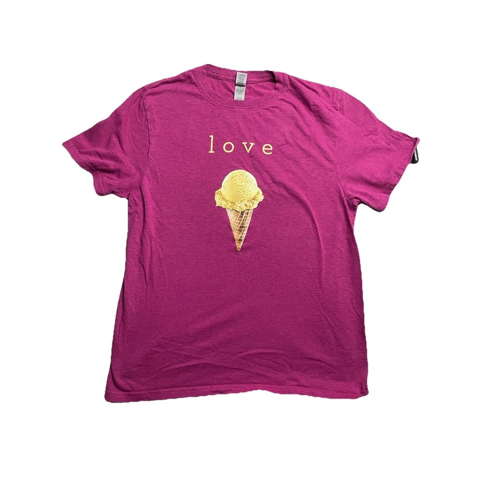 Baskin Robbins Ice Cream Cone Love Women's & Unisex Pink T-shirt Size M